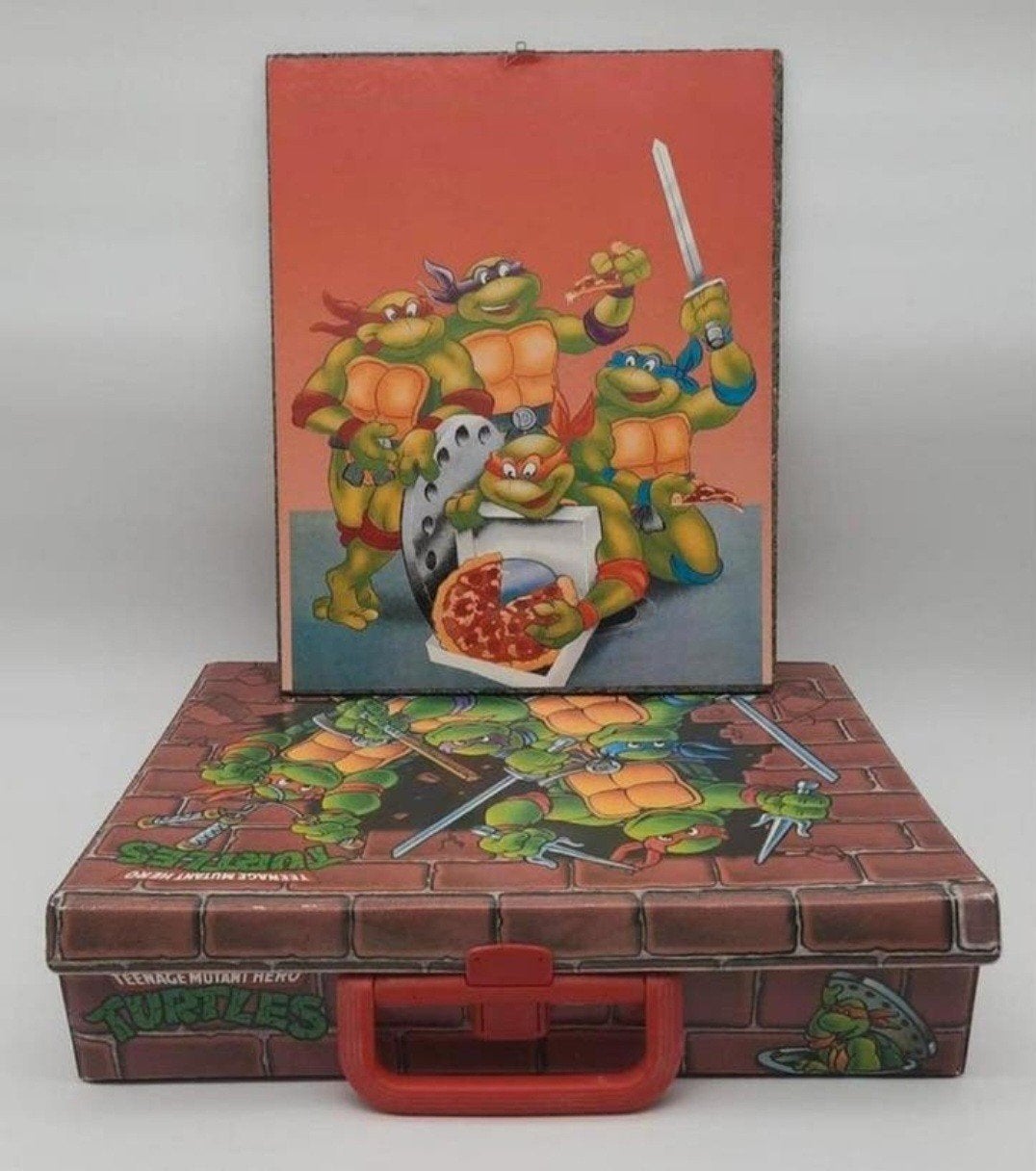 Vintage koffer Teenage Mutant Ninja Turtles uit 1990, Ophalen of Verzenden, Gebruikt