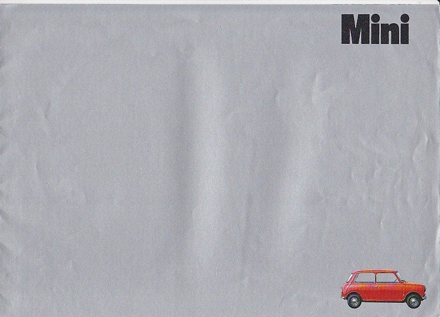 Austin Mini brochure auto 1971 (AS02), Verzenden, Zo goed als nieuw, Overige merken