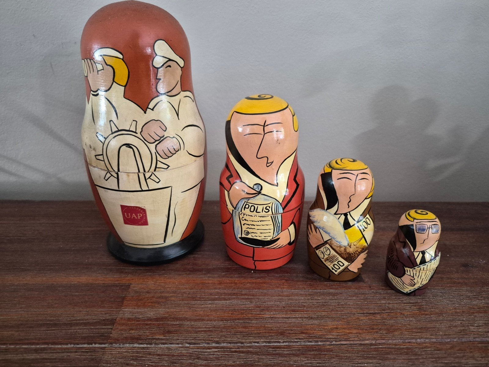 Vintage UAP Matroesjka poppen - niet compleet, Verzamelen, Ophalen of Verzenden, Gebruikt