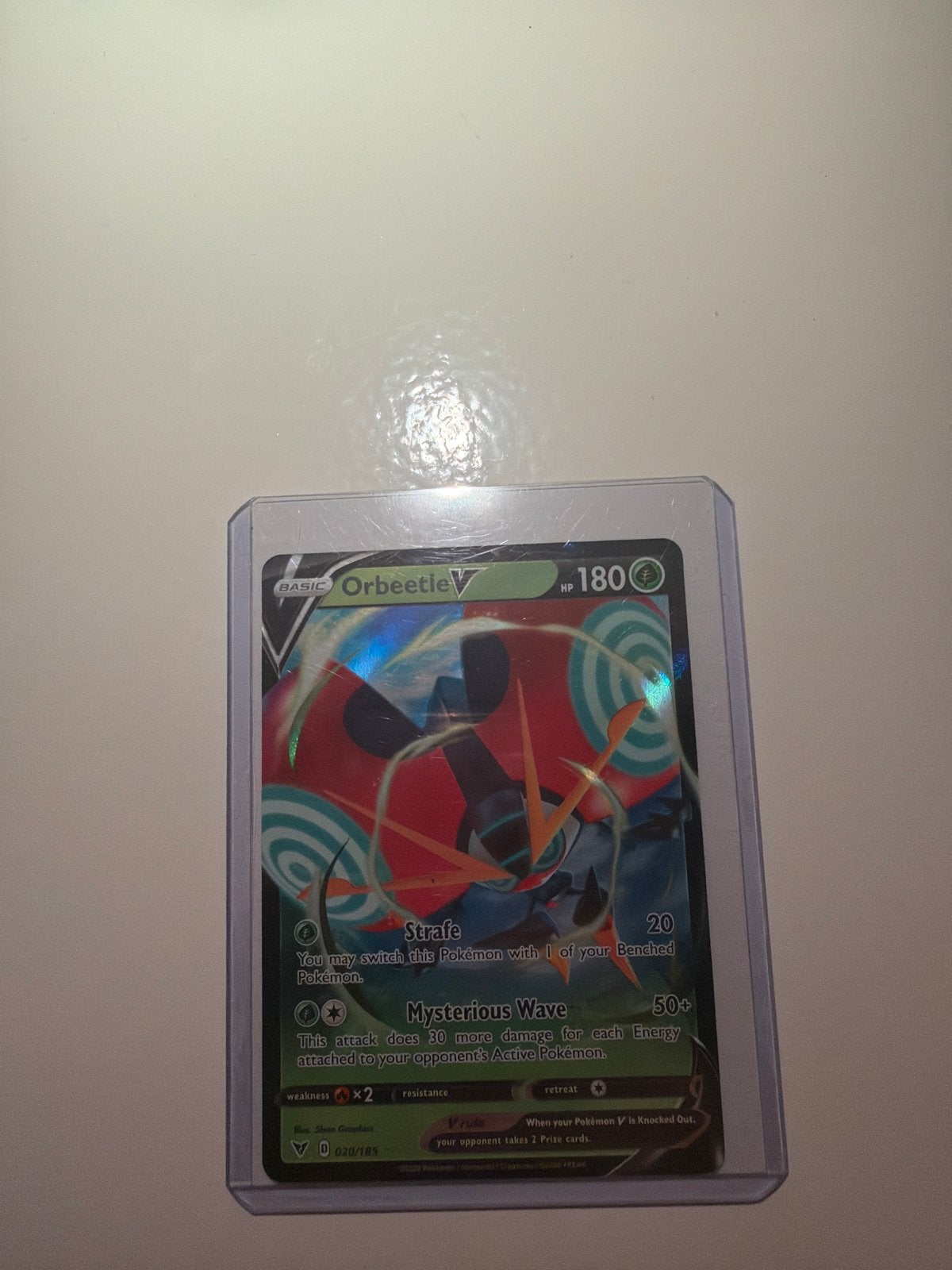 Pokémon Orbeetle V kaart - Zo goed als nieuw, Ophalen of Verzenden, Zo goed als nieuw, Losse kaart