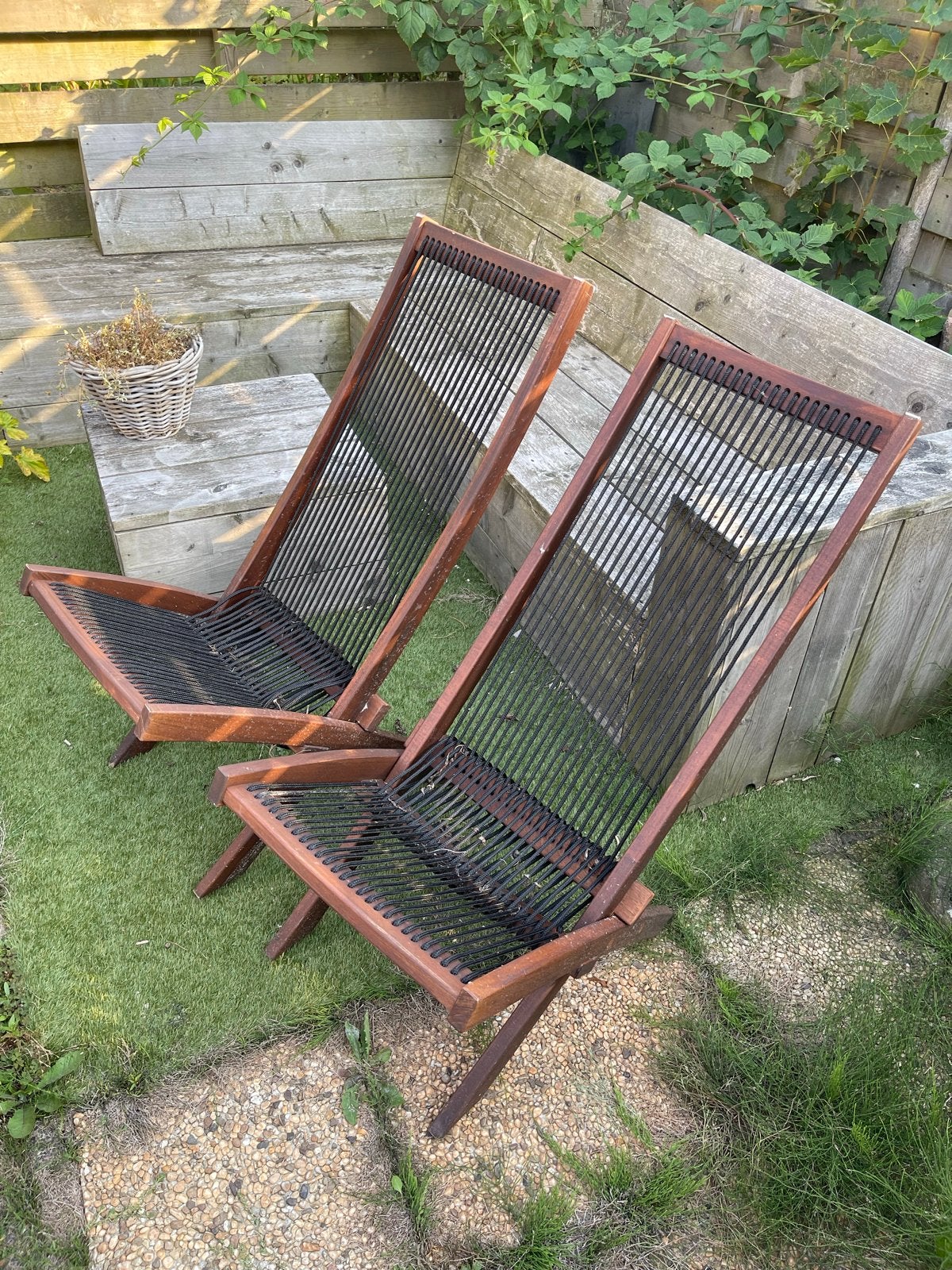 IKEA BROMMÖ Ligstoel Buiten, Tuin en Terras, Ophalen, Gebruikt, Hout, Inklapbaar