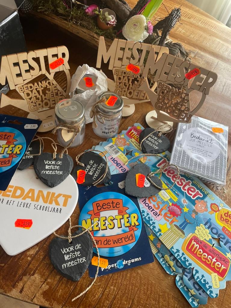 Meester cadeautjes, Ophalen of Verzenden, Nieuw, Versiering, Verjaardag