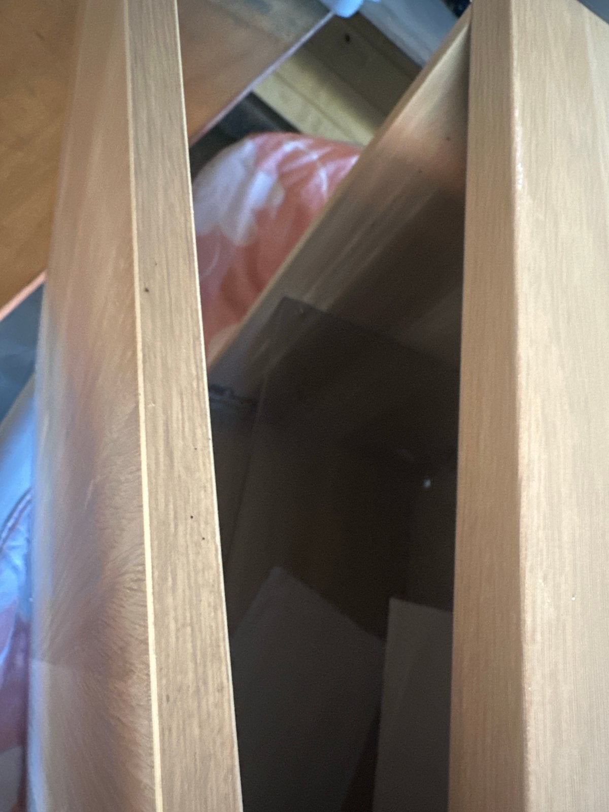 Houten kastje met glazen plank, Ophalen, Gebruikt