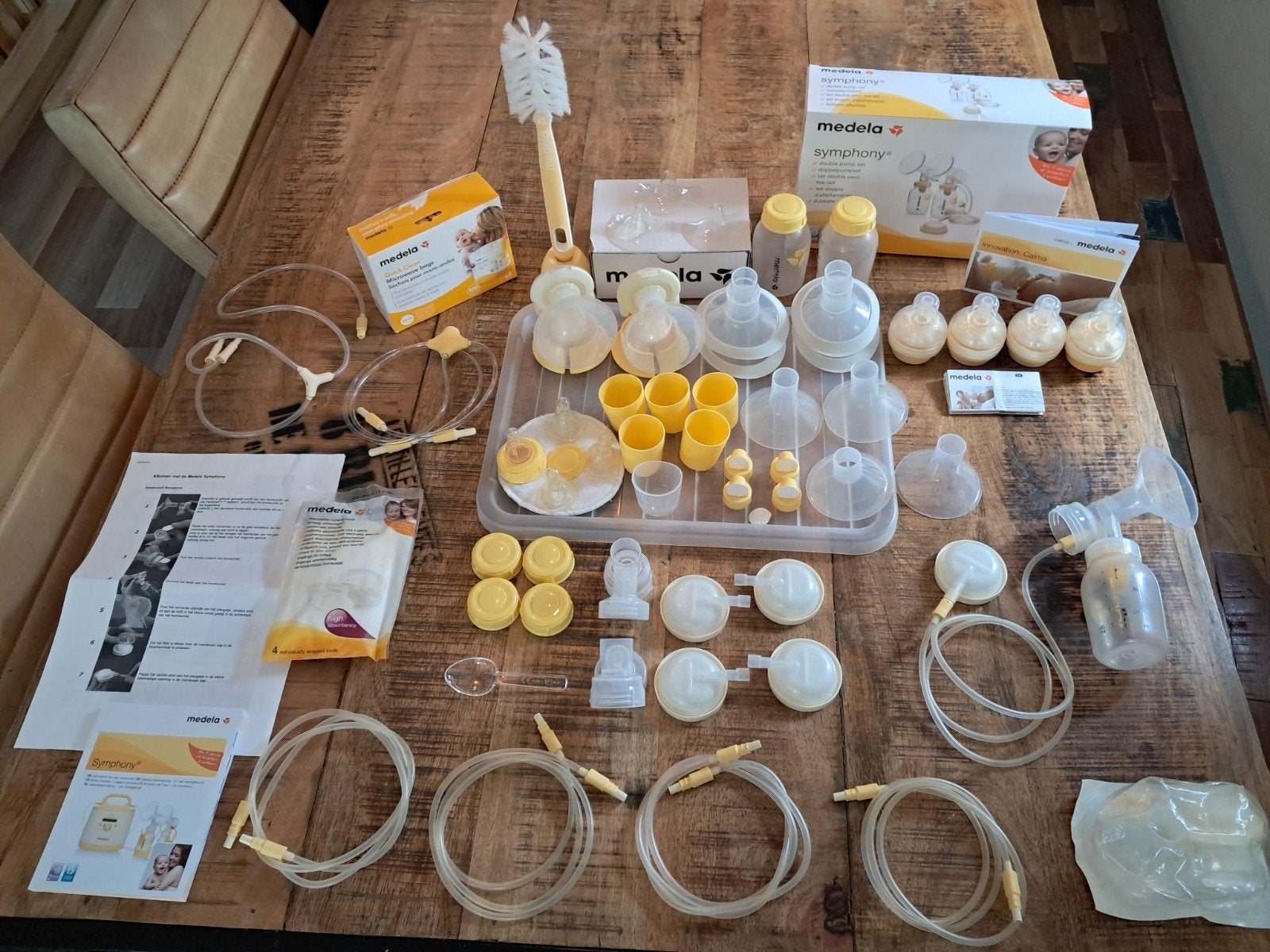 Medela Symphony Personal Fit Plus set met diverse toebehore, Ophalen, Borstkolf