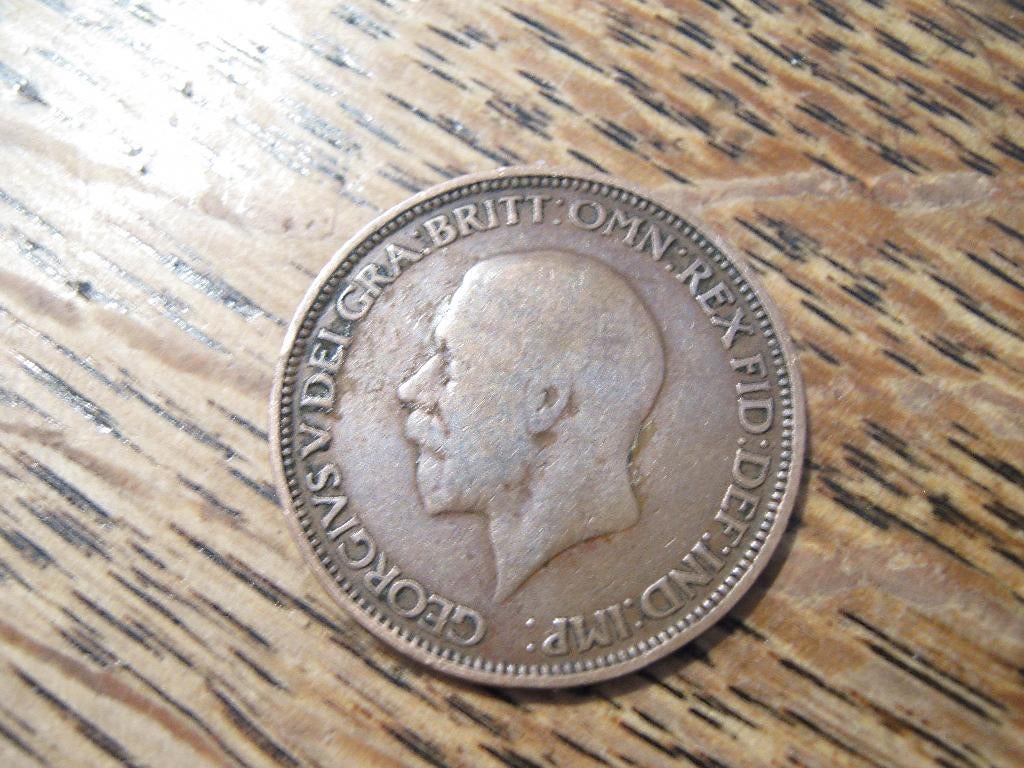 Engeland 1/2 Penny 1930 koning George V #167, Ophalen of Verzenden, Overige landen, Losse munt