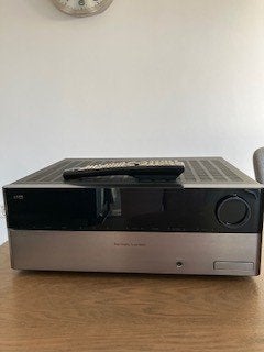Harman en Kardon Home Cinema set incl 4 boxen op standaard, 120 watt of meer, Ophalen, Overige merken, Gebruikt