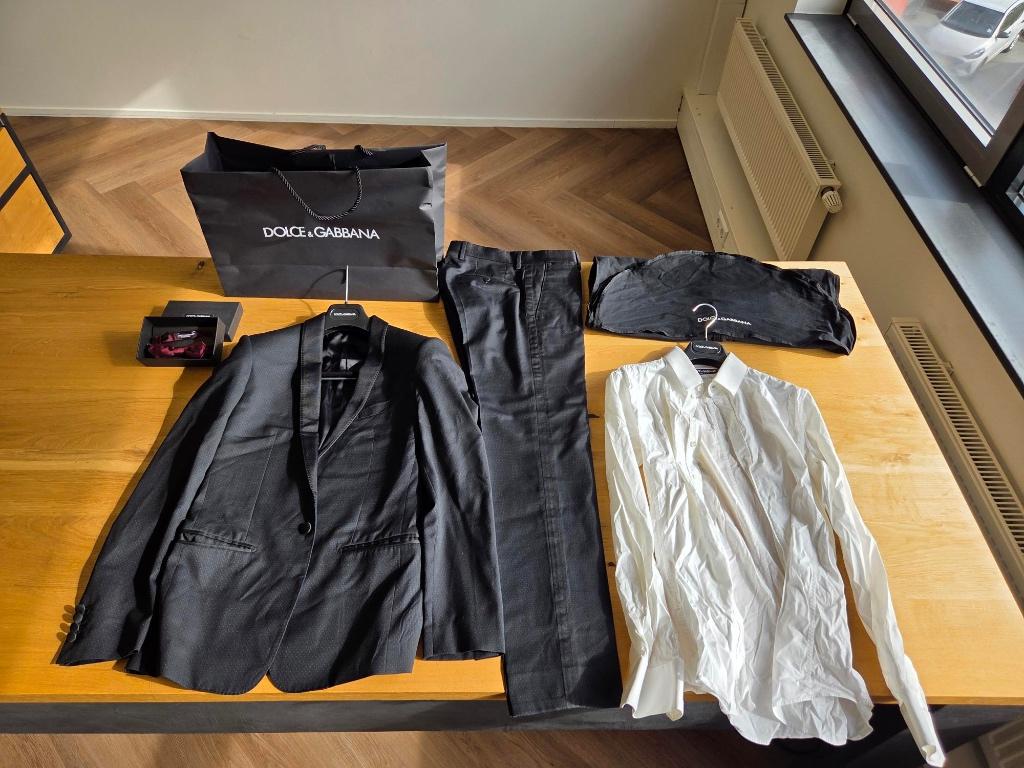 Dolce & Gabbana herenpak S, Ophalen, Zo goed als nieuw, Maat 46 (S) of kleiner