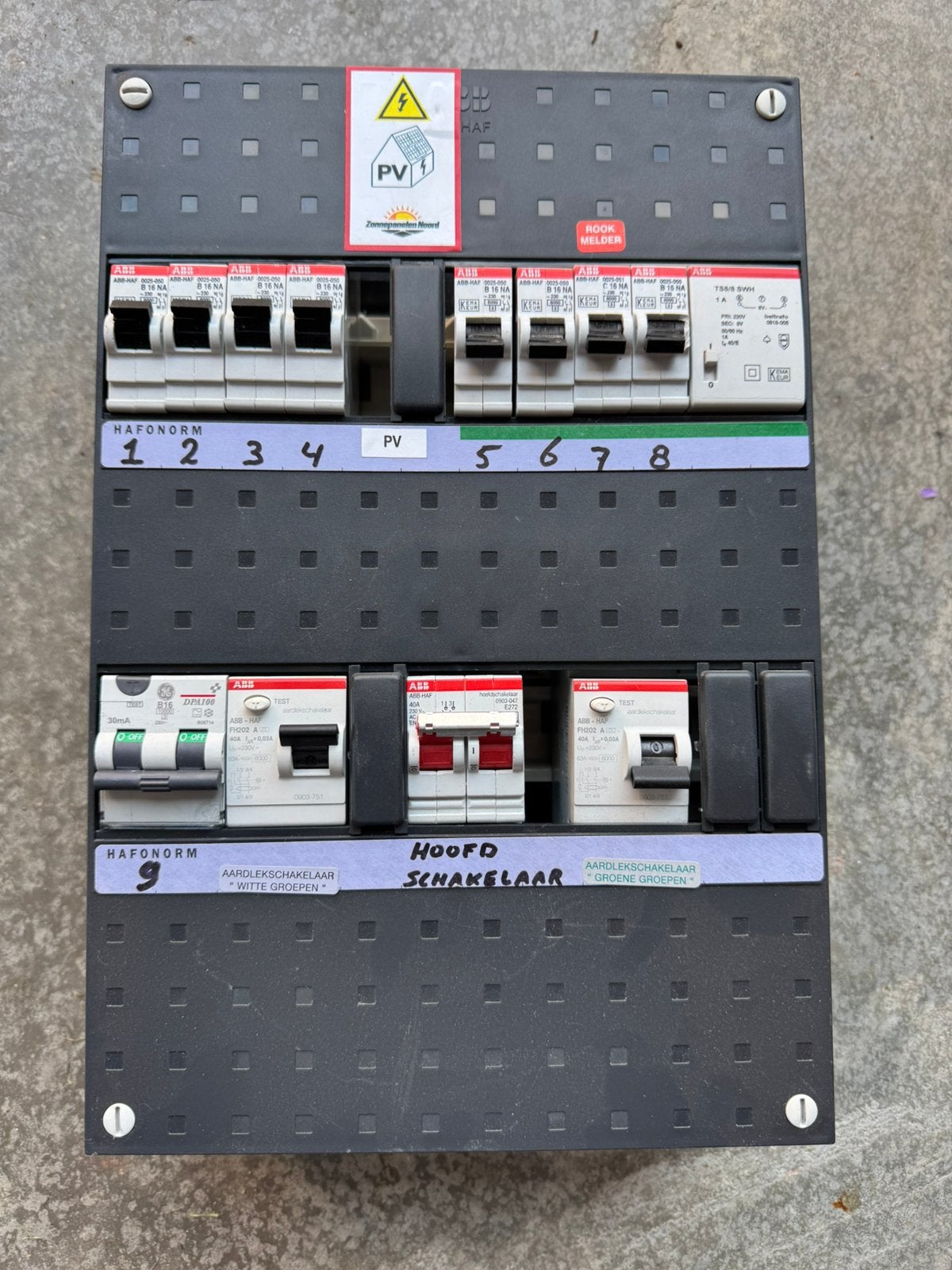 Meterkast abb 1 fase, Doe-het-zelf en Verbouw, Elektra en Kabels, Ophalen of Verzenden, Zo goed als nieuw, Overige typen