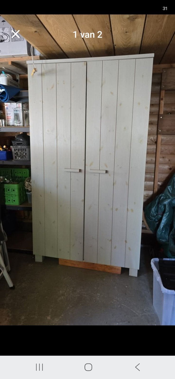 GRATIS Kast voor in de garage, Ophalen, Met deur(en), Gebruikt, 50 tot 100 cm