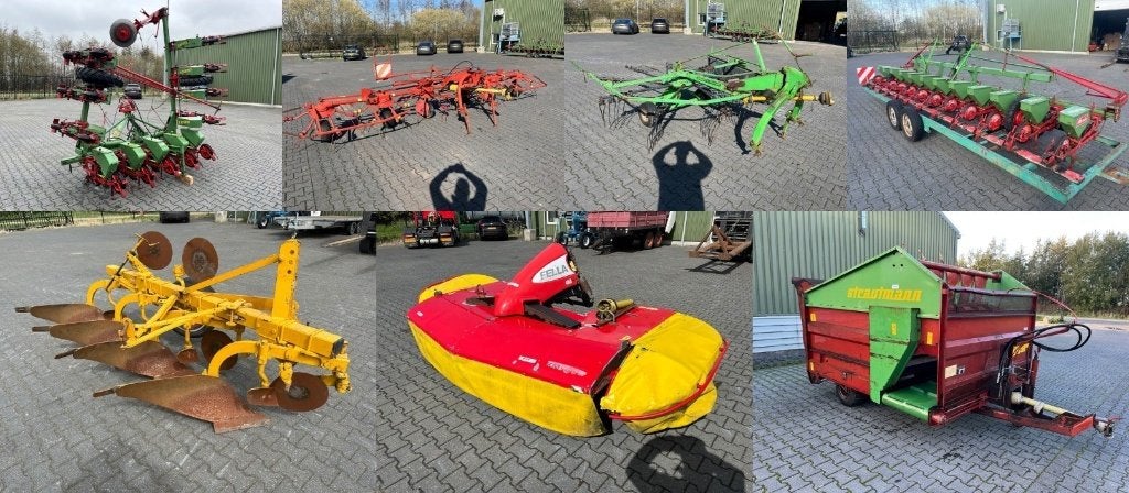 SET: Hark, schudder, maaier, zaaimachines, ploeg, voerwagen, Ophalen, Overige, Weidebouw