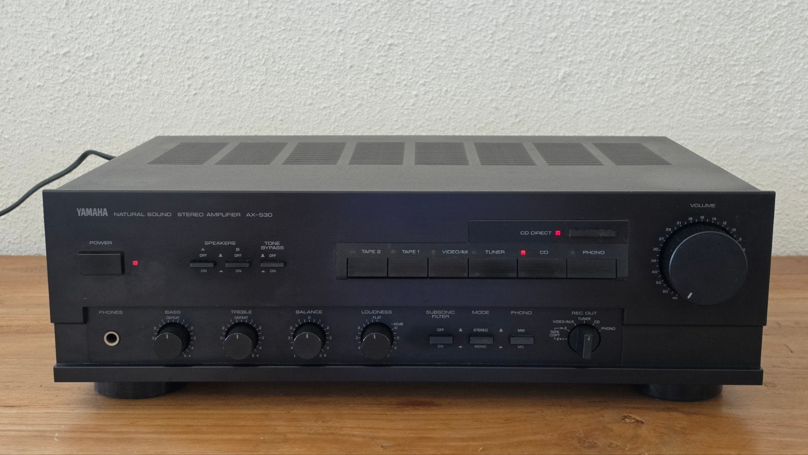 Yamaha AX-530 Natural Sound Stereo Versterker, Ophalen, Gebruikt, Yamaha, 60 tot 120 watt