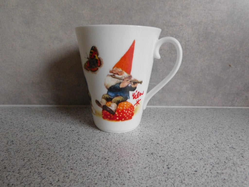 Mok Fine Bone China Muziek David de Kabouter Rien Poortvliet, Huis en Inrichting, Keuken | Servies, Ophalen of Verzenden, Zo goed als nieuw