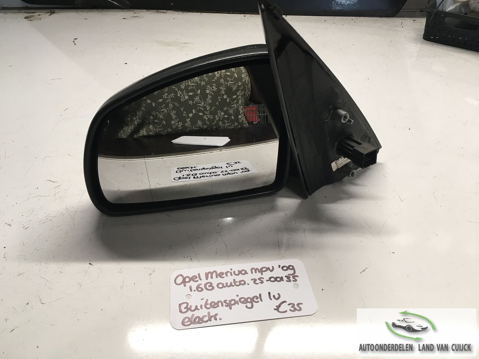 Opel Meriva 1.6 automaat 2009 2500135  Elektr Buitenspiegel, Gebruikt, -, -, Ophalen of Verzenden