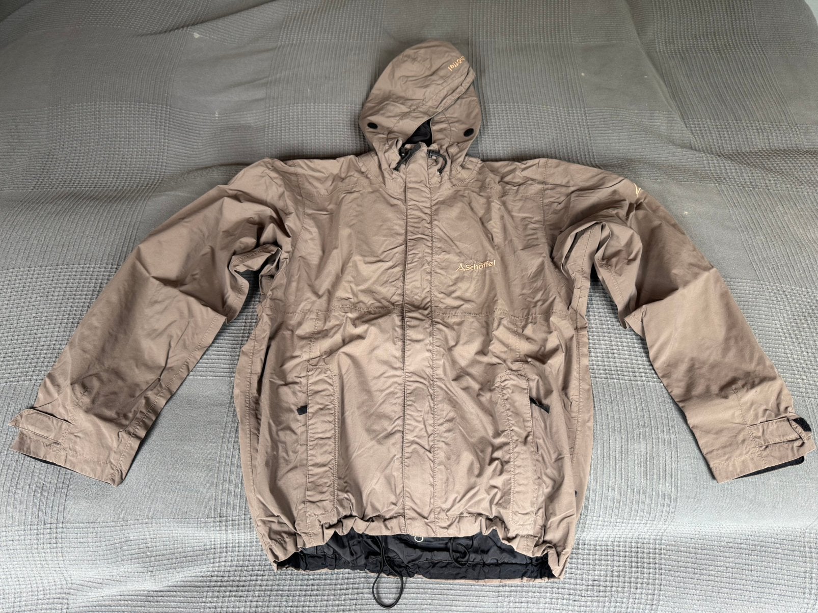 Schöffel Outdoor Jas - Bruin - Maat M, Ophalen of Verzenden, Gedragen, Maat 48/50 (M), Bruin