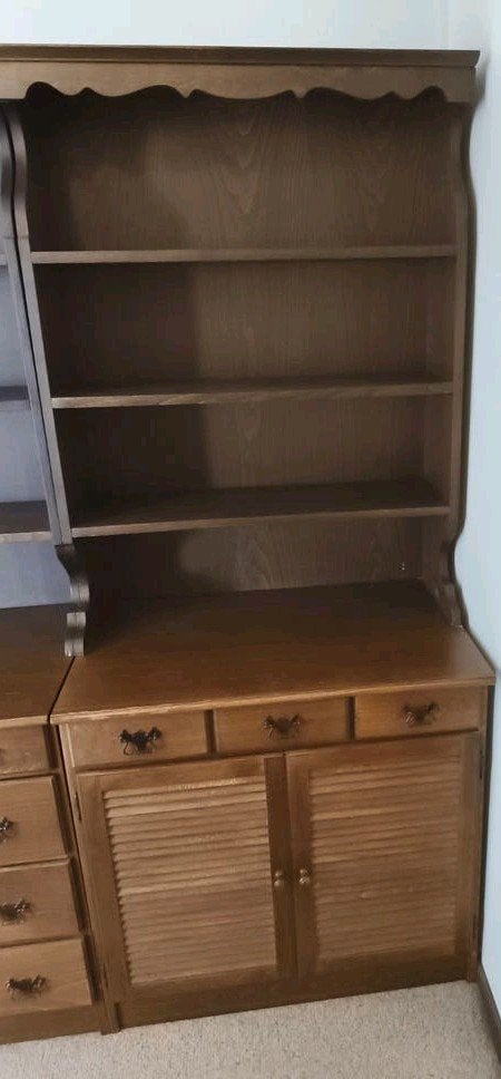 Mooie kast  met 3 laadjes en 3 planken., Ophalen, Gebruikt, Met deur(en), 75 cm of meer