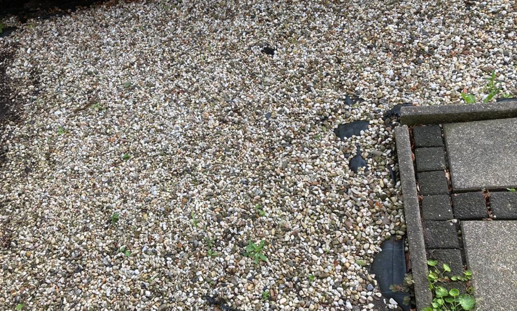 Gratis grind / kiezelstenen, Tuin en Terras, Ophalen, Gebruikt, Grijs