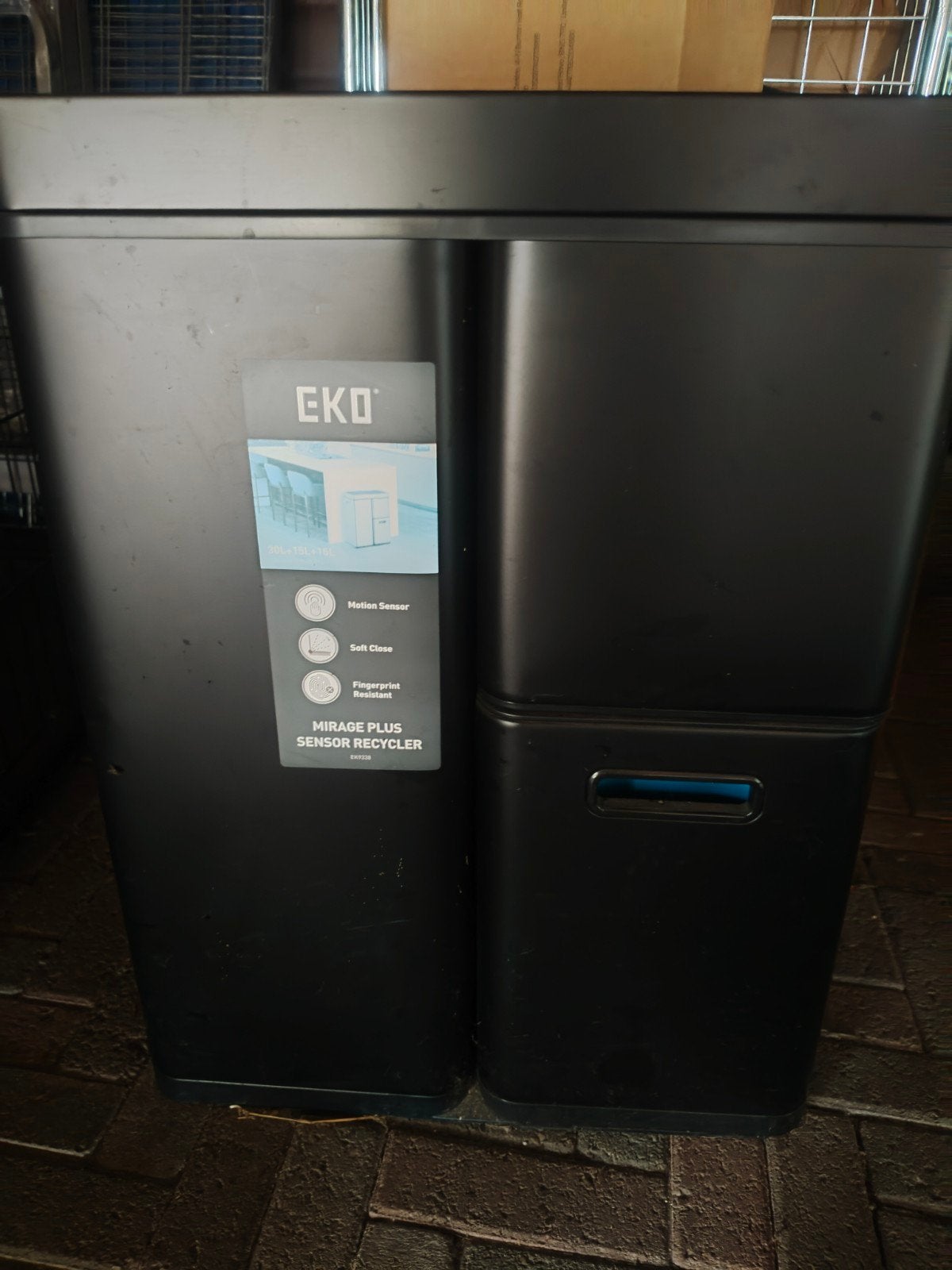 EKO Mirage Plus Sensor Recycler - Zwarte Prullenbak, Ophalen of Verzenden, Zo goed als nieuw