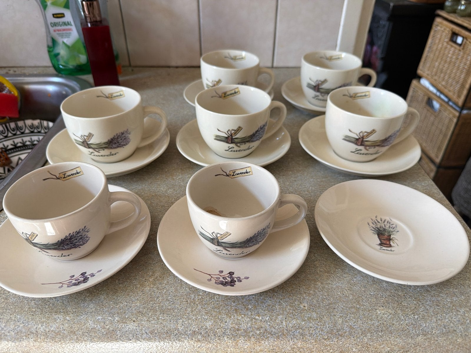 Jet by Ter Steege Lavender Kop en Schotel Set, Keramiek, Ophalen of Verzenden, Zo goed als nieuw, Overige stijlen