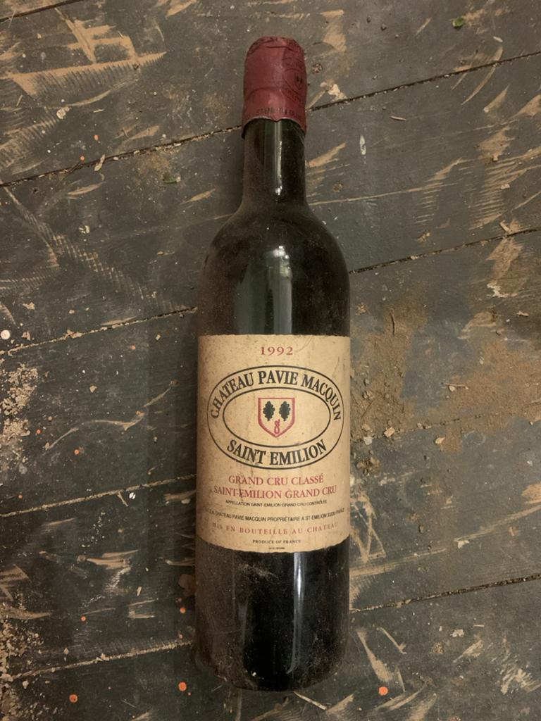 Château Pavie Macquin Saint-Émilion Grand Cru 1992, Verzamelen, Wijnen, Ophalen of Verzenden, Gebruikt, Frankrijk, Rode wijn