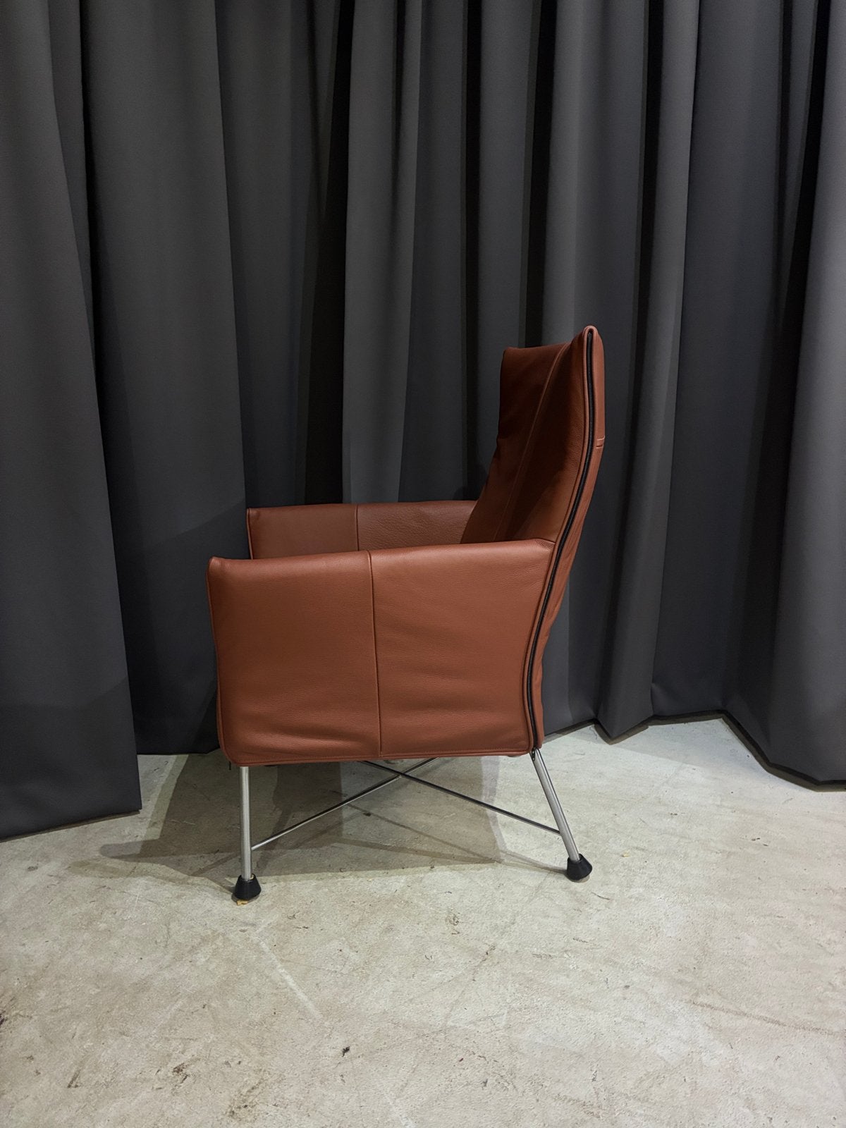 Montis Charly fauteuil - Nieuw Leer, Ophalen, ., Leer, Zo goed als nieuw