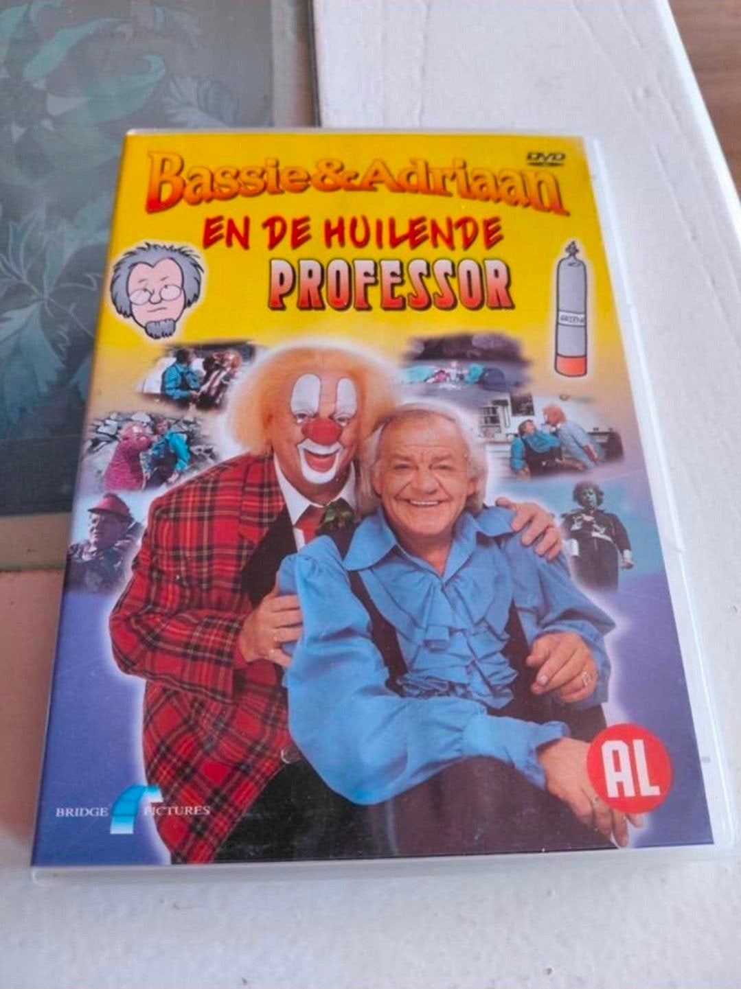 Bassie en Adriaan en de Huilende Professor dvd, Alle leeftijden, Tv-serie, Ophalen of Verzenden, Zo goed als nieuw