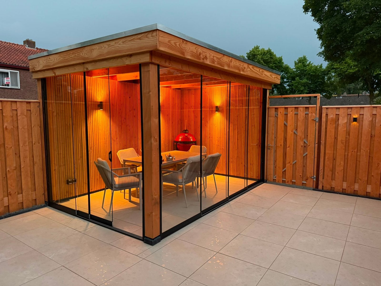 GLAZEN SCHUIFWANDEN, Tuin en Terras, Ophalen, Nieuw, 500 cm of meer, 3 ramen of meer