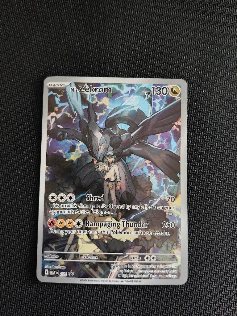 N's Zekrom (MEP 031), Hobby en Vrije tijd, Verzamelkaartspellen | Pokémon, Nieuw, Losse kaart, Foil, Ophalen of Verzenden