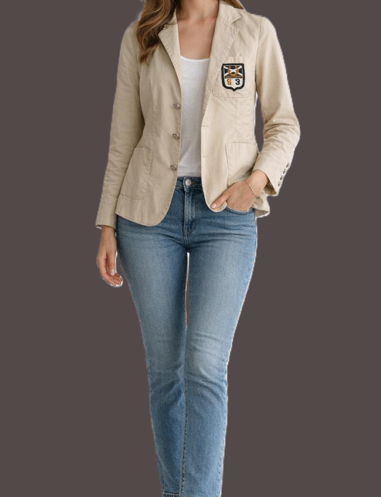 Scapa cotton blazer maat xs, Kleding | Dames, Jasjes, Kostuums en Pakken, Scapa, Beige, Ophalen of Verzenden, Jasje