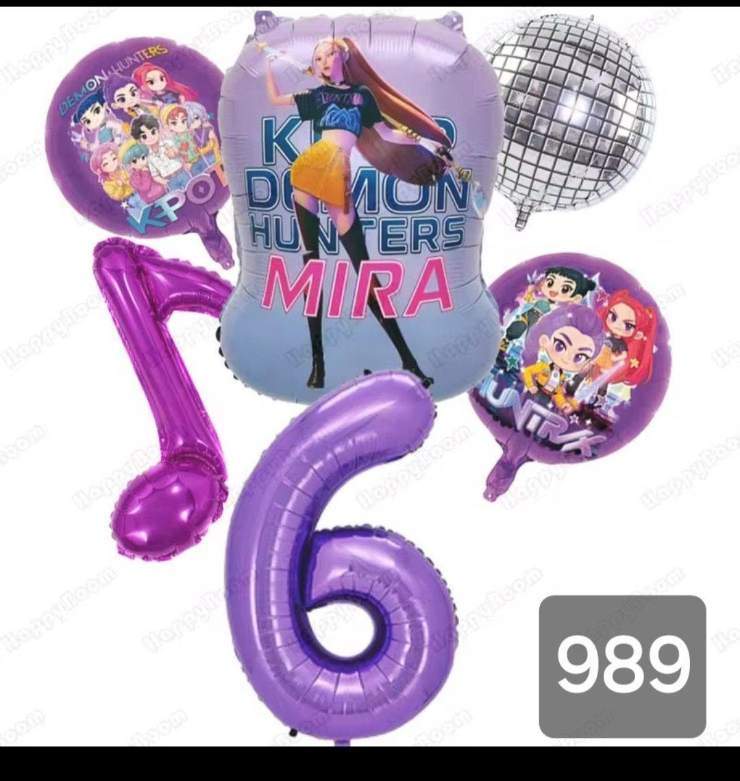 K-Pop Demon Hunters Mira Feest Ballonnen Set - Nieuw, Ophalen, Nieuw, Feestartikel, Verjaardag