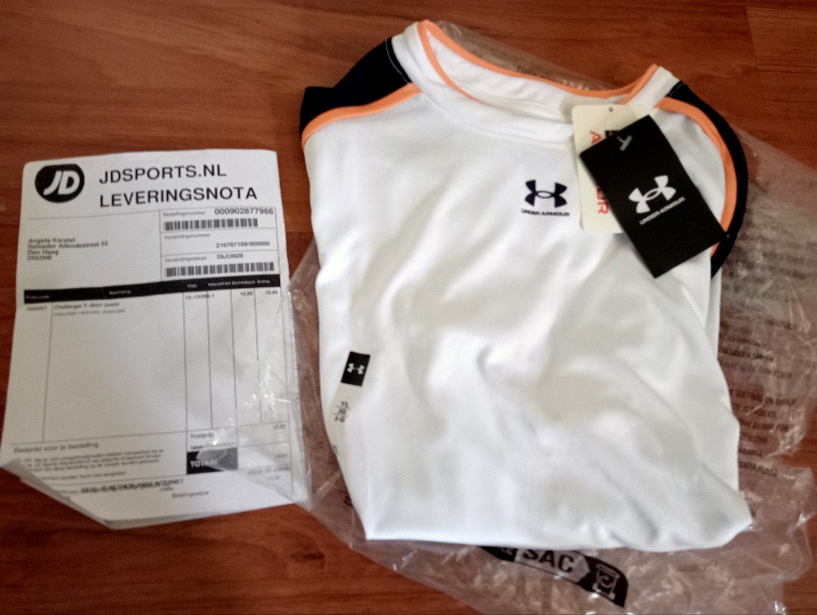 Under Armour t'shirt nieuw maat 152/158, labelmaat YLG boys, Kinderen en Baby's, Kinderkleding | Maat 158, Nieuw, Ophalen of Verzenden