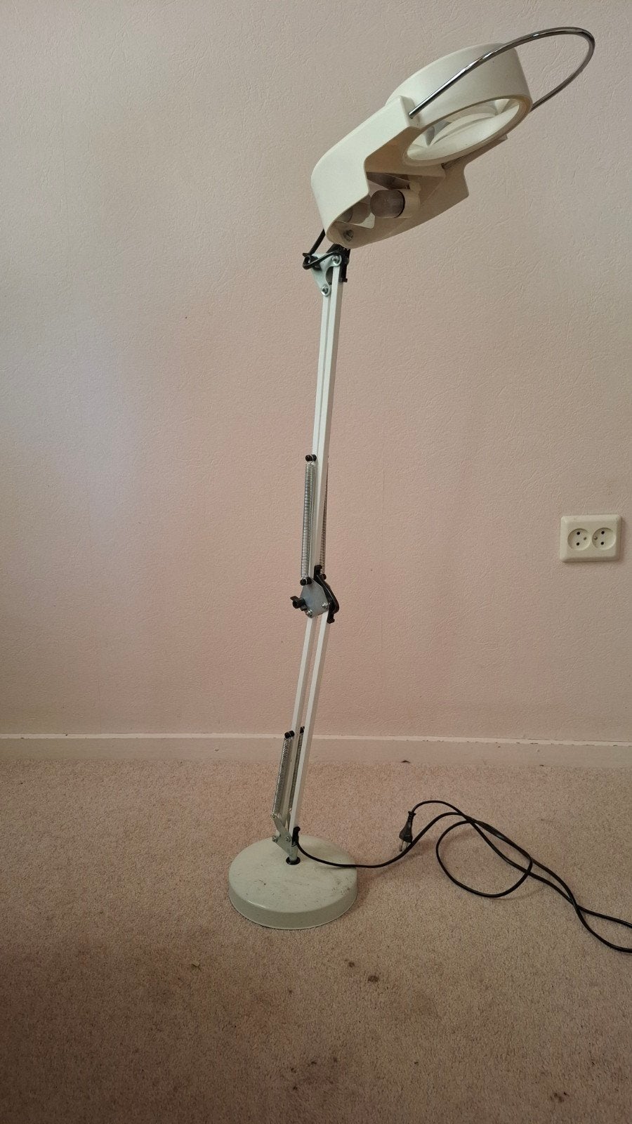 Vintage loeplamp op statief, ideaal voor hobby of werk, Ophalen of Verzenden