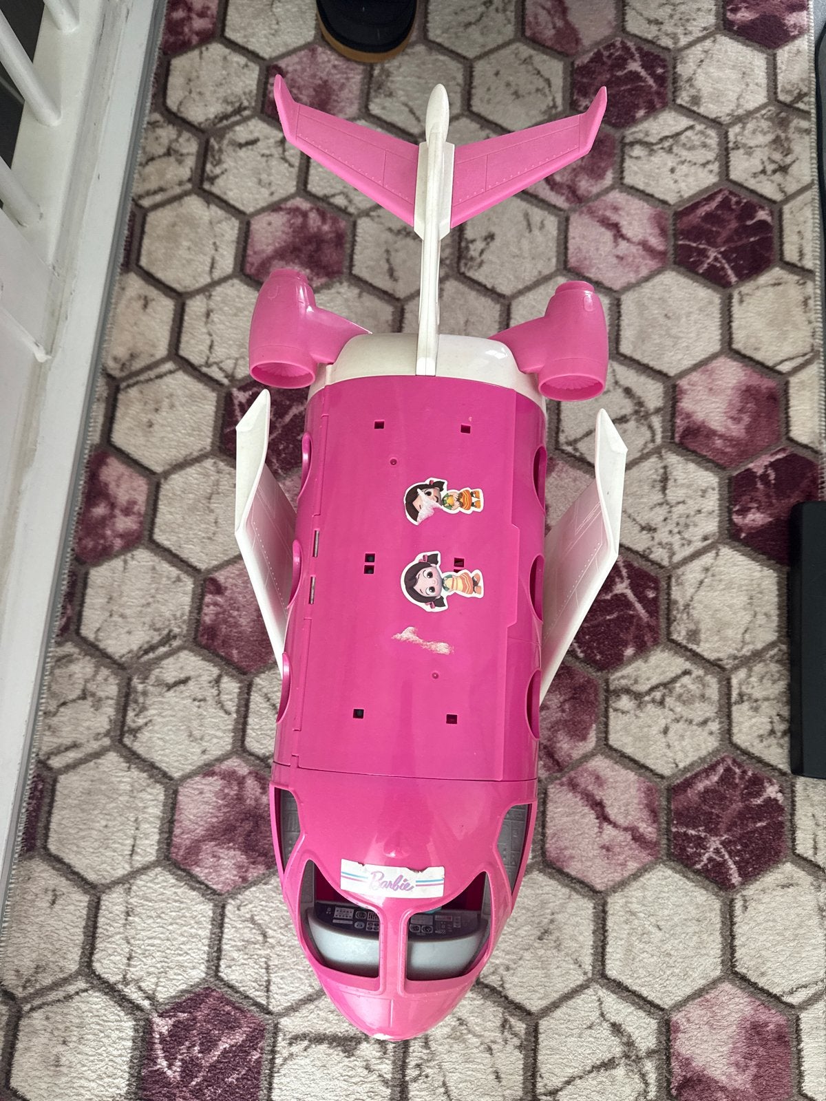 Barbie Vliegtuig - Roze Droomvliegtuig voor Avonturen, Ophalen of Verzenden, Gebruikt