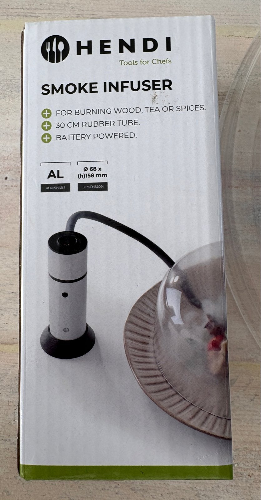 Hendi Smoke Infuser met stolp. Roken zonder bbq, Ophalen, Overige typen, Hendi, Metaal