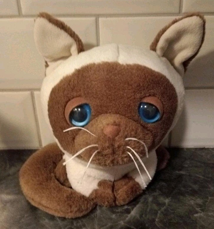 A-One Plush Co Artist Int'l  pluche Siamese kat  20cm.   nr8, Ophalen, Zo goed als nieuw