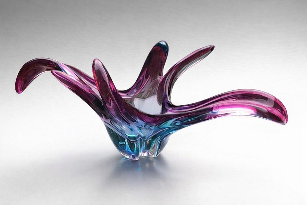 Vintage Murano glazen fruitschaal, Ophalen of Verzenden