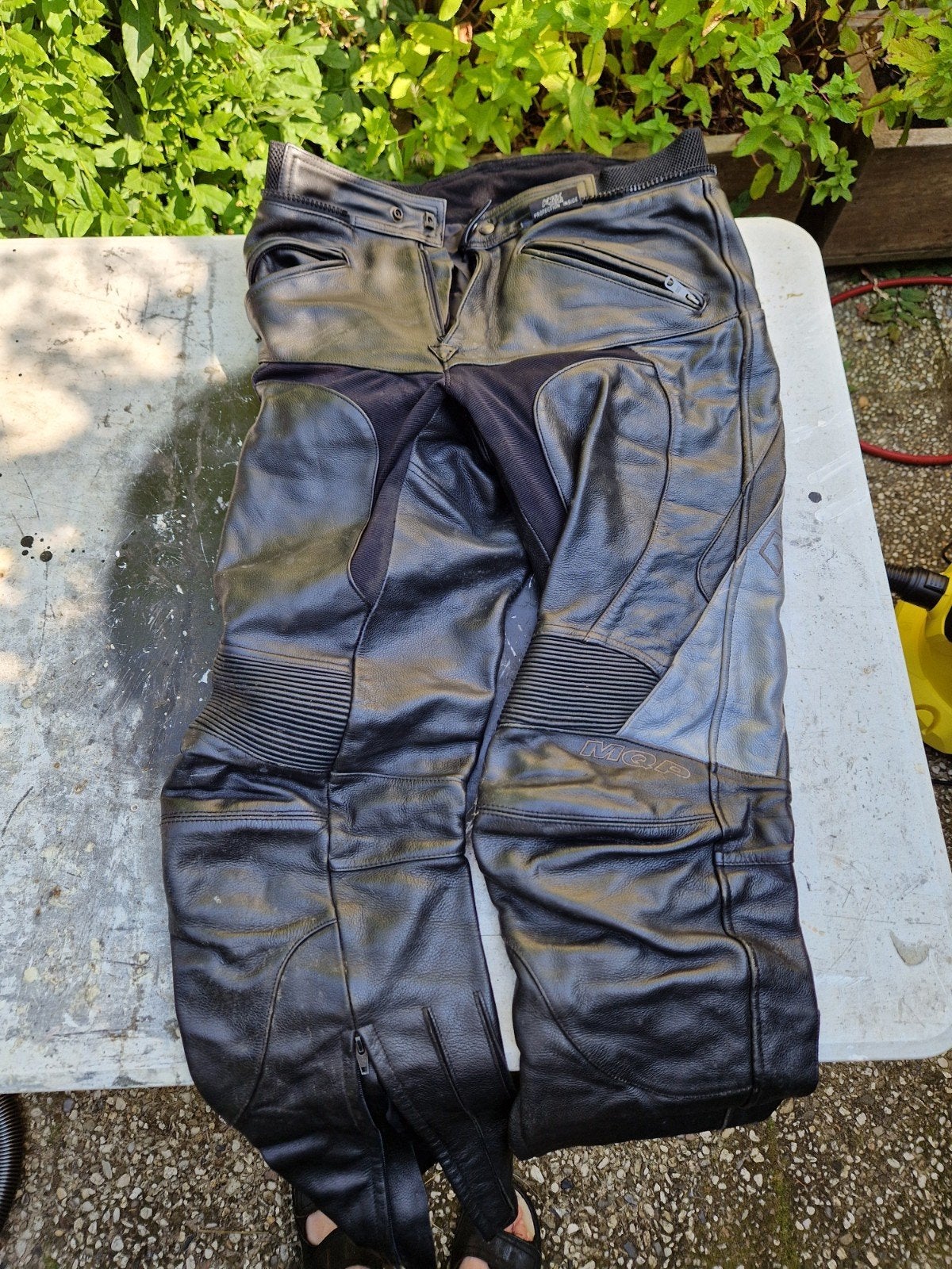 Mqp maat 50 leren motorbroek goede staat!, Motoren, Ophalen of Verzenden, Tweedehands, Broek | leer
