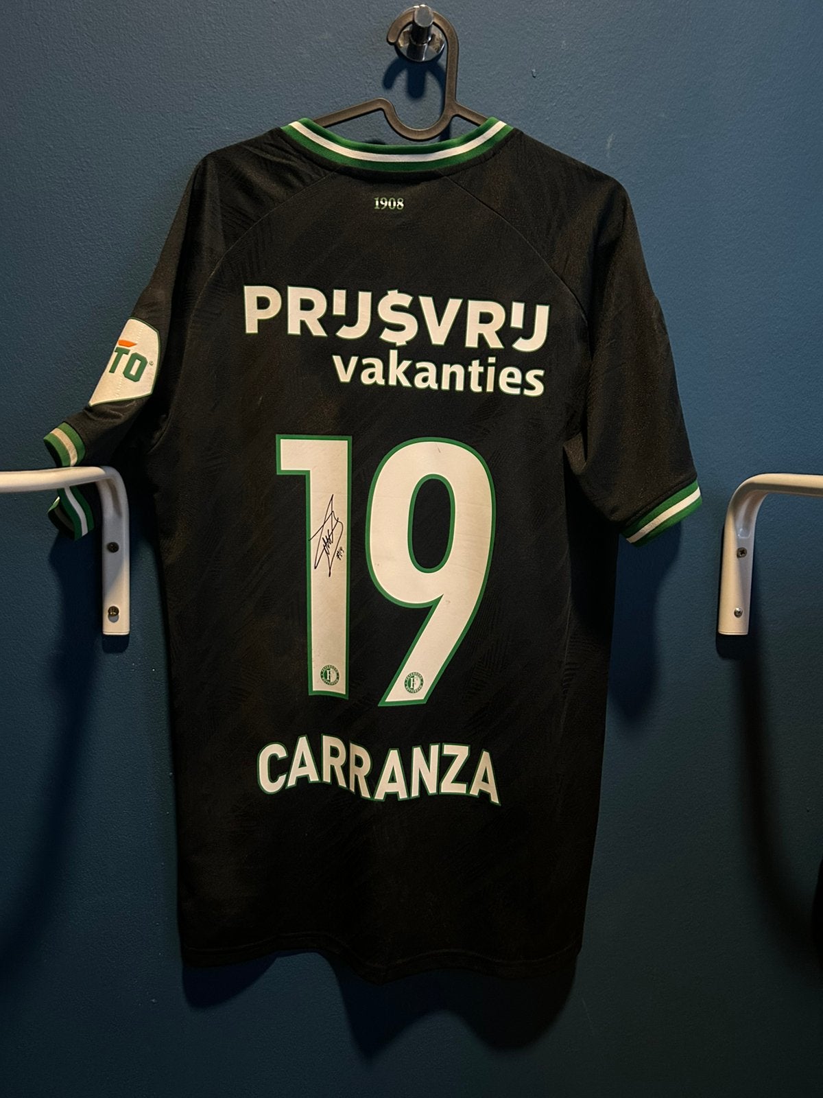 Matchworn feyenoord shirt  carranza, Ophalen, Gebruikt, Feyenoord, Shirt