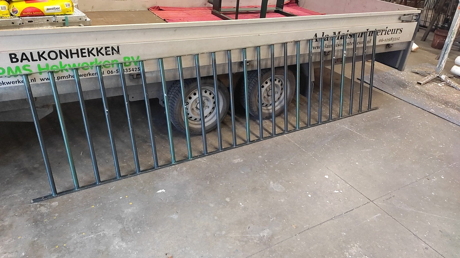 Hekwerk spijlhekwerk traliewerk., Tuin en Terras, Tuinhekken en Hekwerk, Ophalen, Gebruikt, IJzer, Spijlenhekwerk