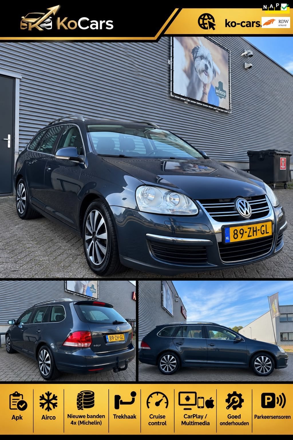 Volkswagen Golf Variant / Nieuwe APK / Airco / Carplay / Par, Voorwielaandrijving, Gebruikt, 4 cilinders, Handgeschakeld