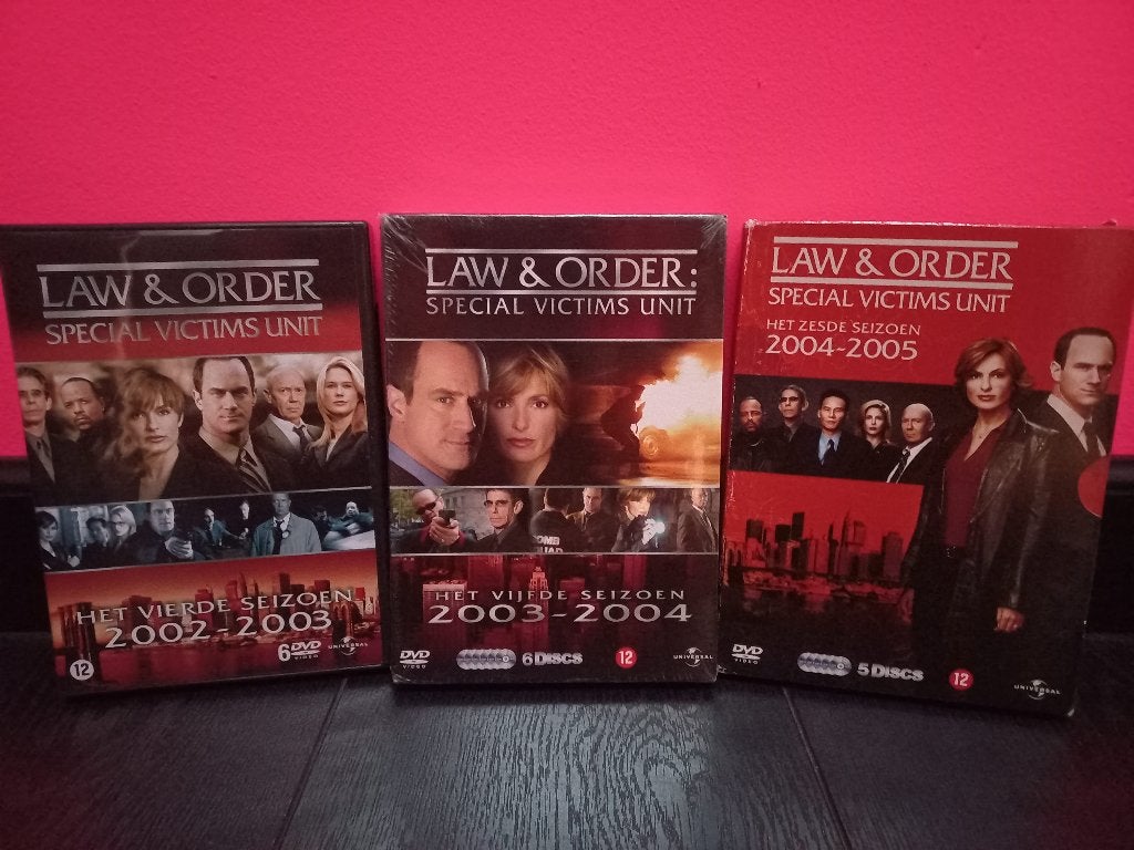 law & order s.v.u. tv serie op dvd seizoen 4 , 5 en 6, Alle leeftijden, Nederlands, Ophalen of Verzenden, Zo goed als nieuw