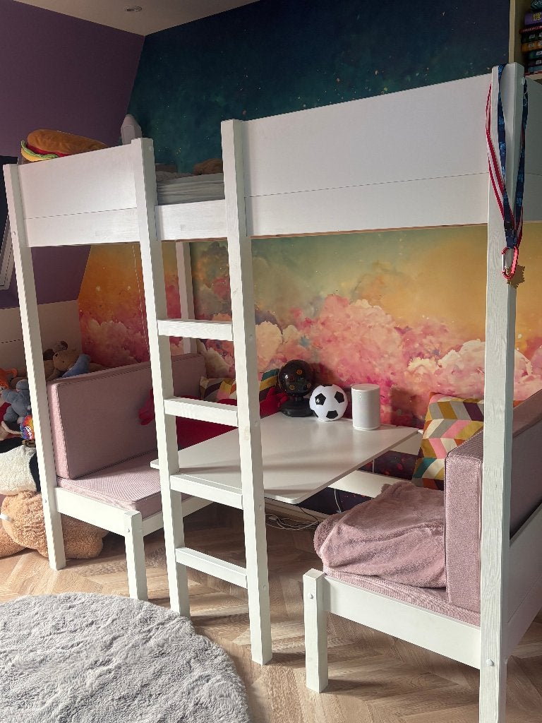 NOUS Kids hoogslaper met zitje Charlie (90x200 cm), Ophalen, Gebruikt, Hoogslaper