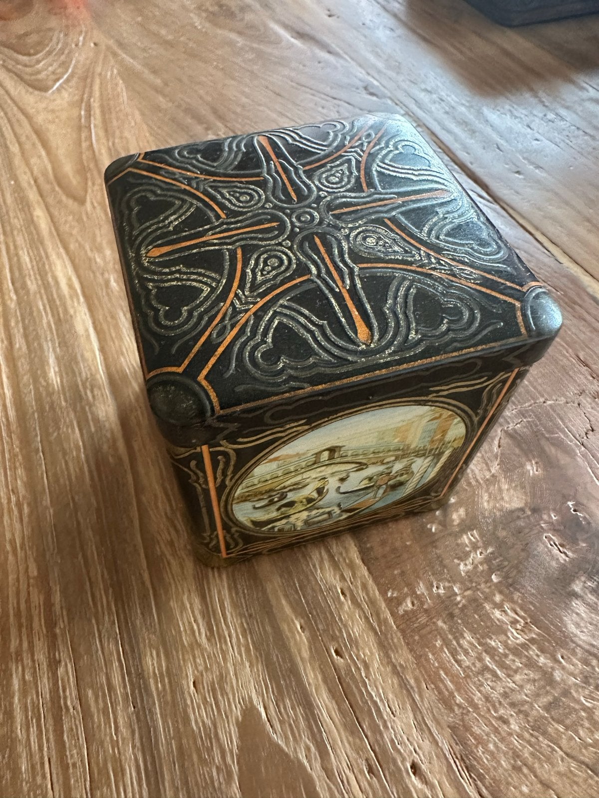 Oud Van Houten cacao- & chocoladeblik – Venetië, Ophalen of Verzenden
