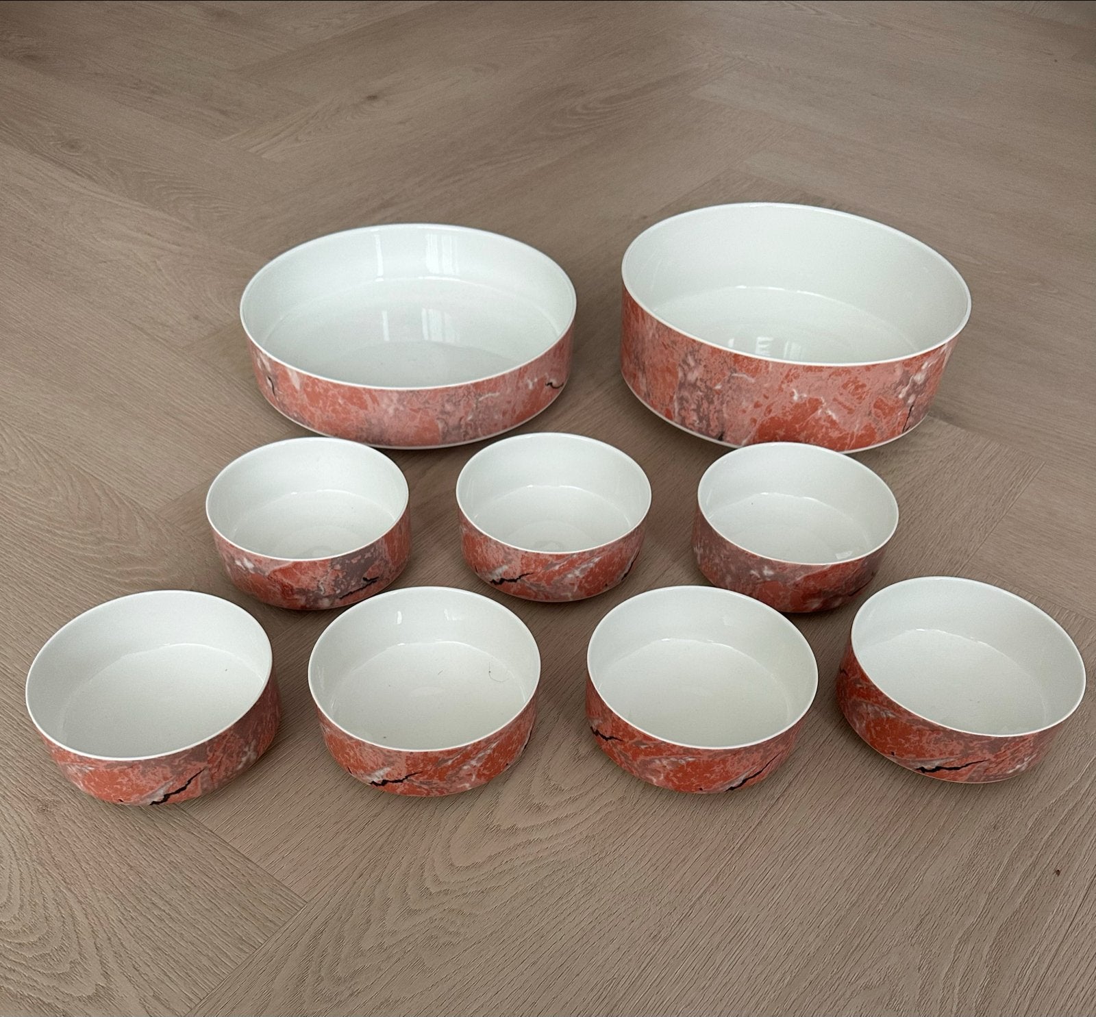 Villeroy & Boch Siena - 9-delige set kommen en schalen, Klassiek, Villeroy & Boch, Ophalen of Verzenden, Zo goed als nieuw