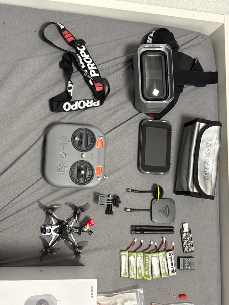 Complete FPV Drone Kit - Emax Tinyhawk 3 Plus Freestyle, Overige merken, Minder dan 100 meter, Zo goed als nieuw, First person view (FPV)