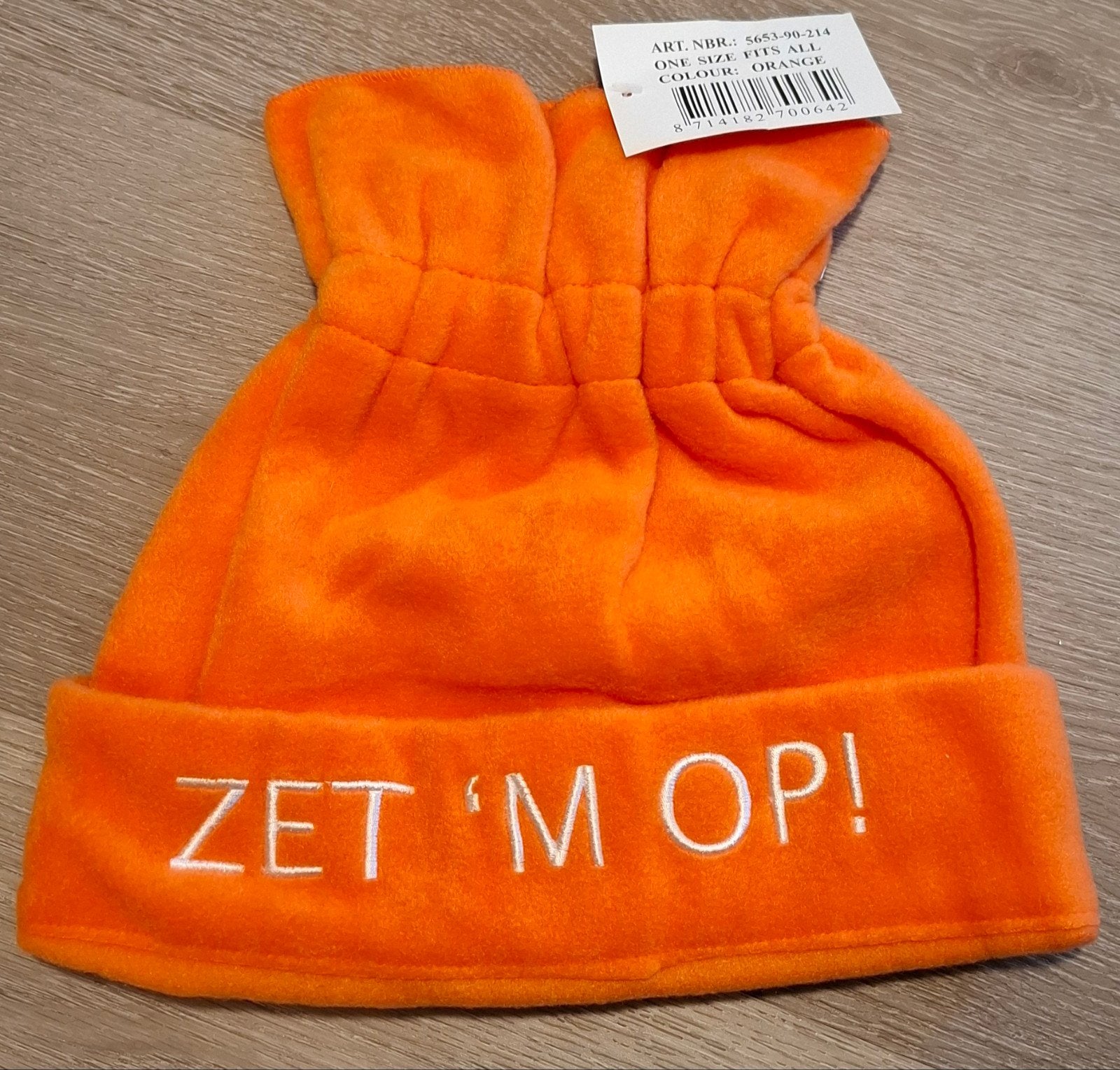 Oranje Fleecemuts 'ZET 'M OP!' - One Size Fits All, Kleding | Dames, Hoeden en Petten, Fleecemuts, Hoed, Nieuw, One size fits all