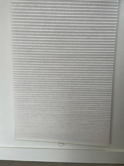 Witte Plissé gordijnen Ikea 60cm breed (4 stuks), Ophalen, Gebruikt, 50 tot 100 cm, Wit