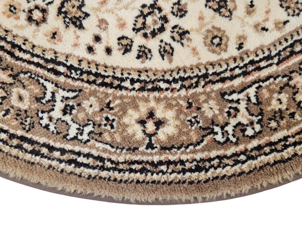 Vintage oosters rond wol Royal Khan vloerkleed 80x80cm, Klassiek, Traditioneel, Bloemenpatroon, 50 tot 100 cm, Zo goed als nieuw