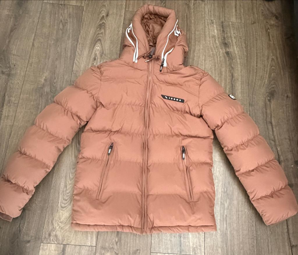 Icon Winterjas - Maat XL (valt als M), Kleding | Heren, Jassen | Winter, Ophalen of Verzenden, Gedragen, Maat 48/50 (M), Bruin