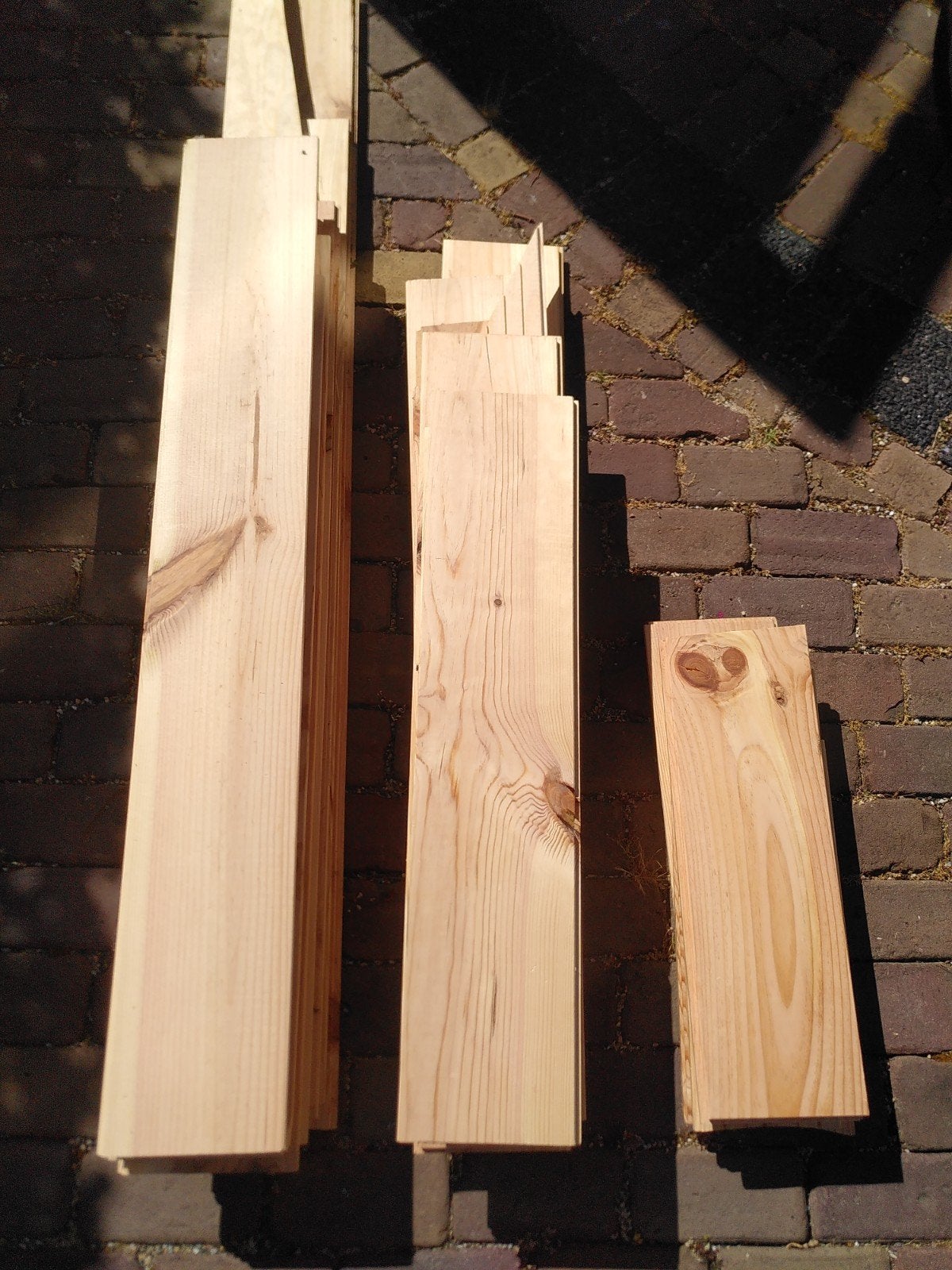 Blankhouten vloerdelen restanten 170mm breed, Ophalen, 50 tot 150 cm, Nieuw, 10 tot 30 cm