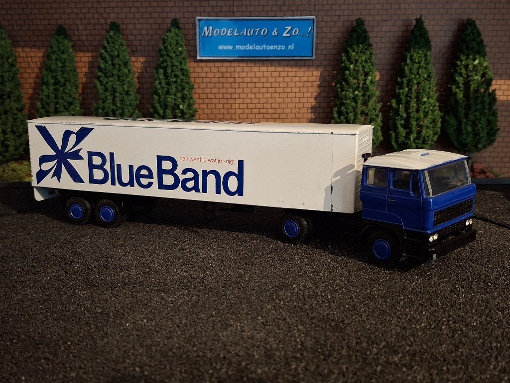 DAF 2800 trekker oplegger Blue Band, lion toys 1/50, Ophalen of Verzenden, Nieuw, Bus of Vrachtwagen, Lion Toys